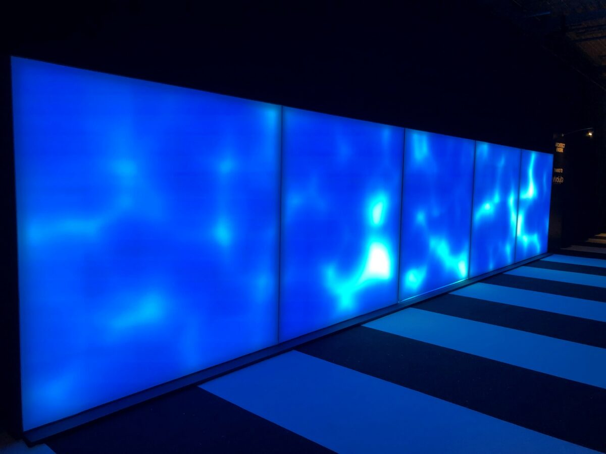 Engaging interactive light wall & ceiling vivalyte