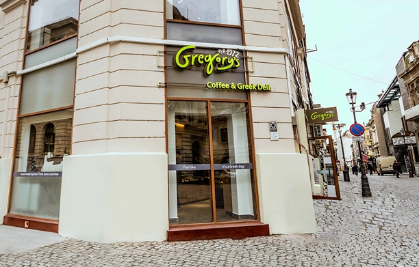 Recognisable LED Signage for Greek coffee chain Gregory's (Neon led)