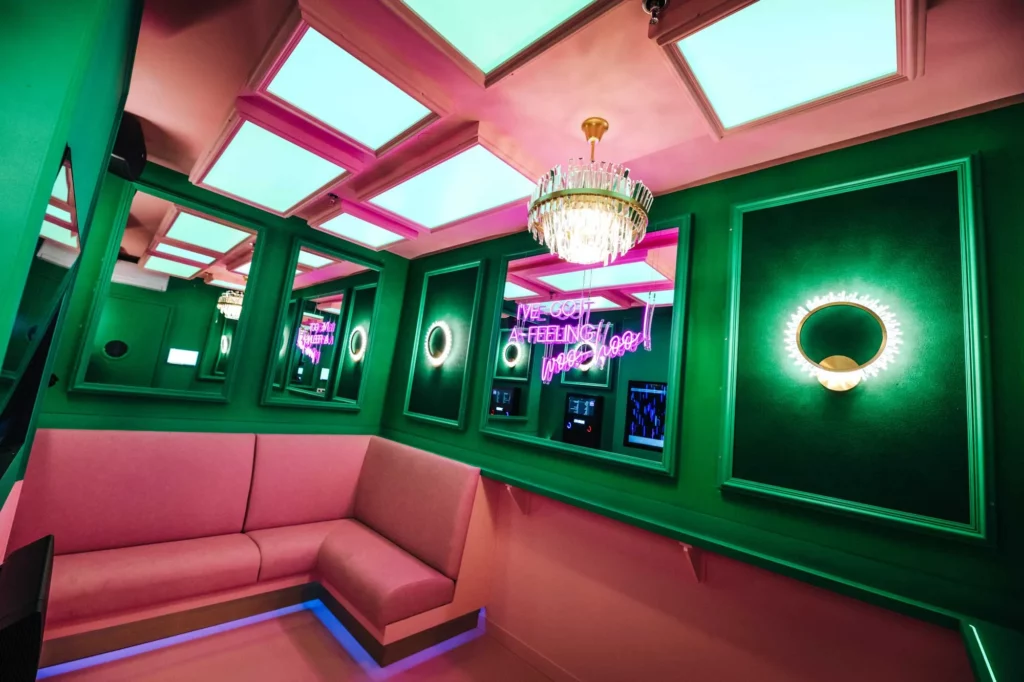Vivalyte lights up The All Out Amsterdam bar with a spectrum of colors, setting the mood for a memorable night out.